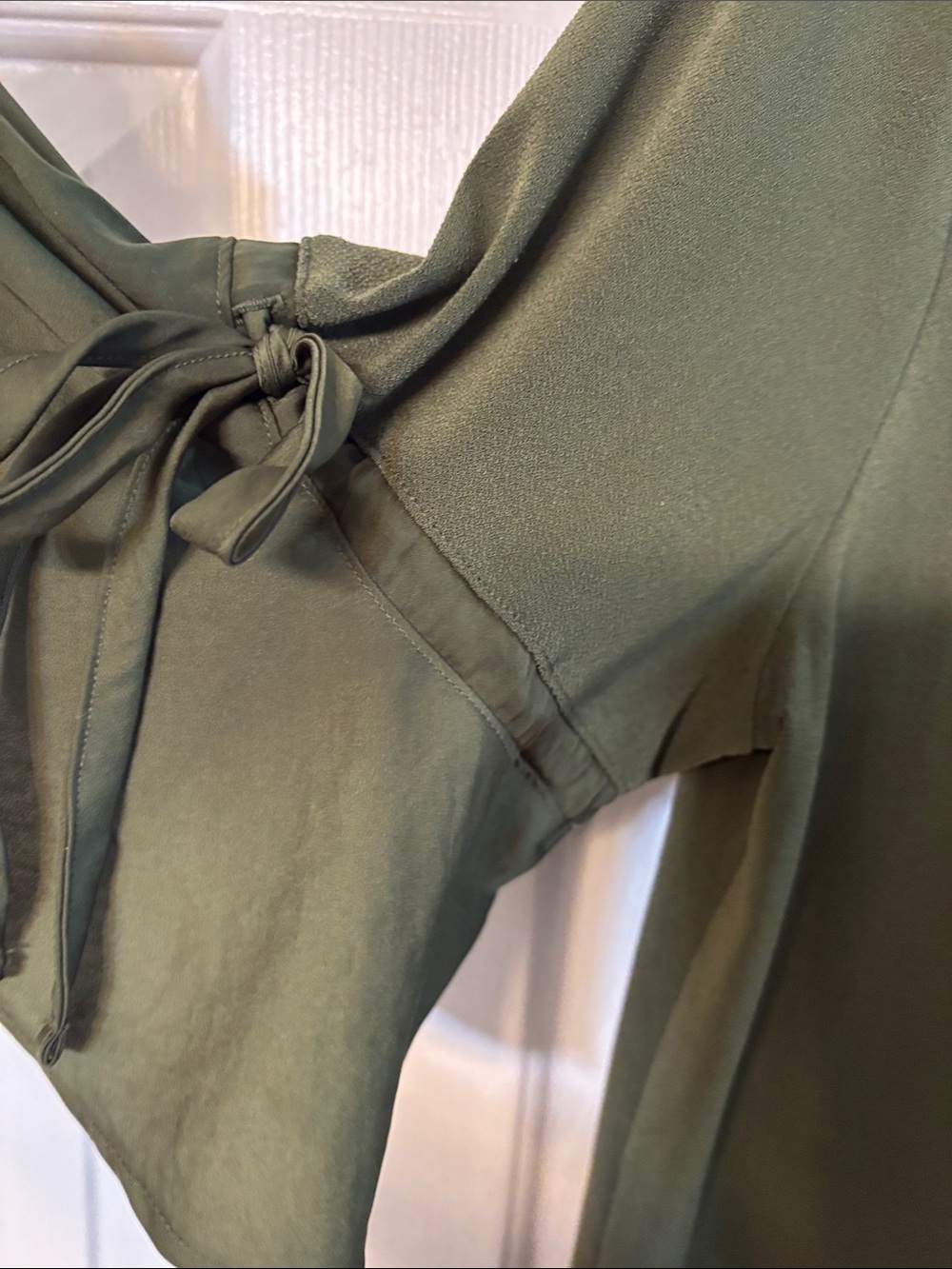 Banana Republic Olive V-Neck Flutter Sleeve Tunic - Picture 6 of 10